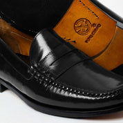 MORTERO zapato de vestir negro vista completa calzado artesanal mexicano
