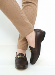 ALBA horsebit loafer mujer café vista trasera suela flexible artesanal
