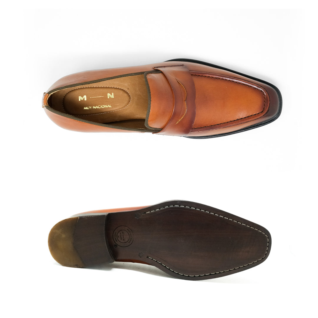 ANDANTE mocasín antifaz vista trasera técnicas tradicionales hecho a mano México
