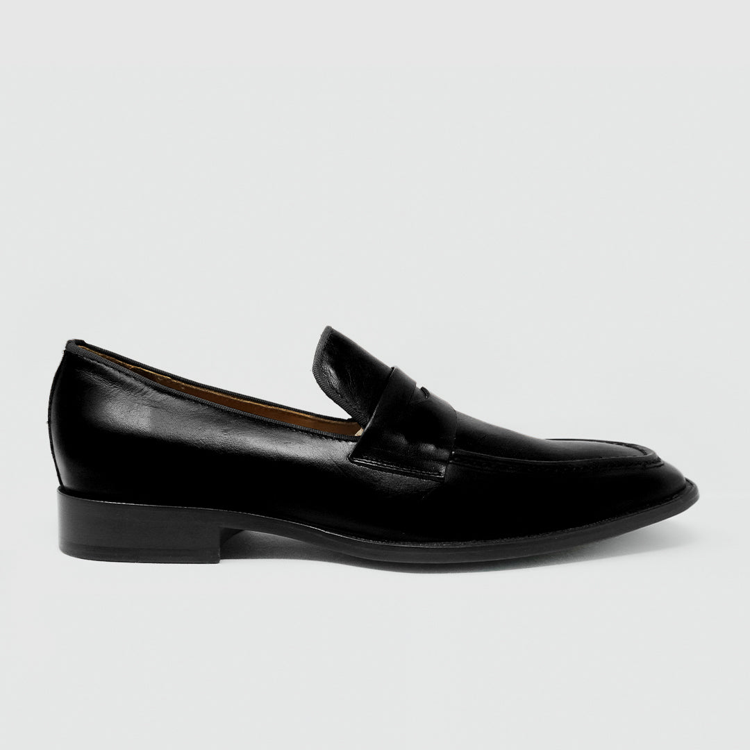 ANDANTE mocasín antifaz vista frontal porte presencia artesanal
