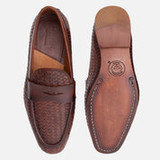 BOCETO mocasín london vista diagonal elegancia tejida formal comodidad

