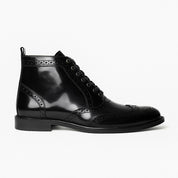 CATRIN brogue botín negro vista completa ideal traje reuniones importantes
