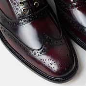 JUNCAL zapato oxford brogue burgundy vista superior formal
