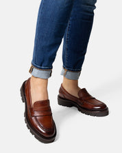 MAJA mocasín loafer mujer london vista lateral suela chunky
