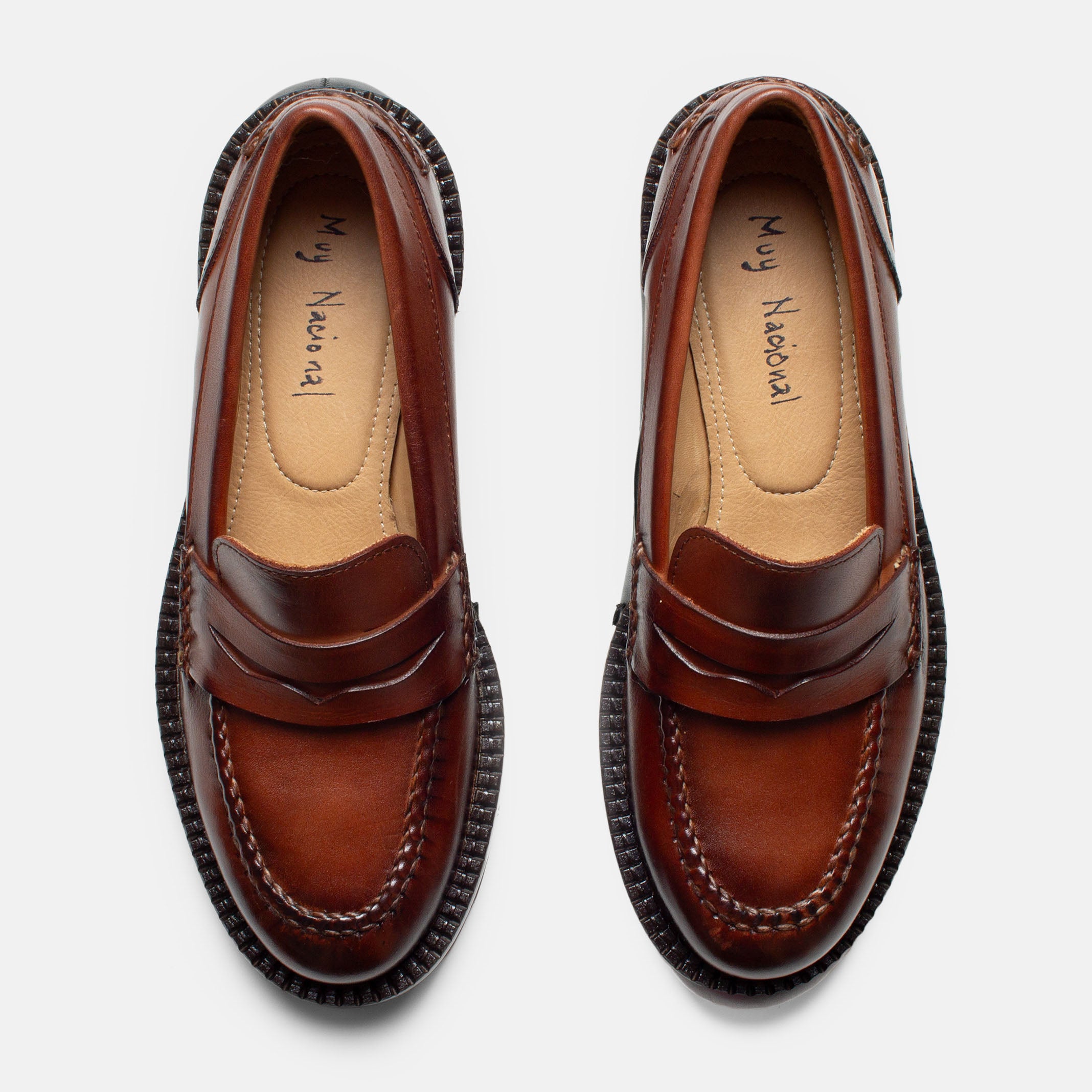 MAJA zapato mocasín mujer london vista superior diseño antifaz
