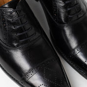 Zapato de Vestir Negro SOTOL Piel Pulida Artesanal León Guanajuato | Muy Nacional