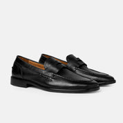 TENANGO penny loafer negro vista lateral suela cuero flexible
