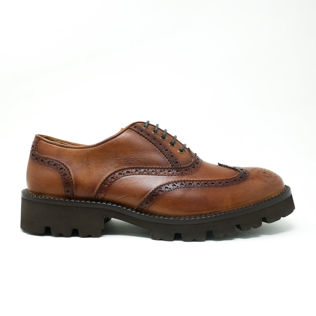 TEZAL oxford brogue london vista frontal calzado clásico hecho a mano México
