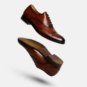 UMAN zapato oxford cap toe london vista superior diseño formal
